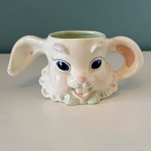 Vintage 1950's Jamar Ceramic Bunny Mug Cup Easter Decor Spring Kitsch